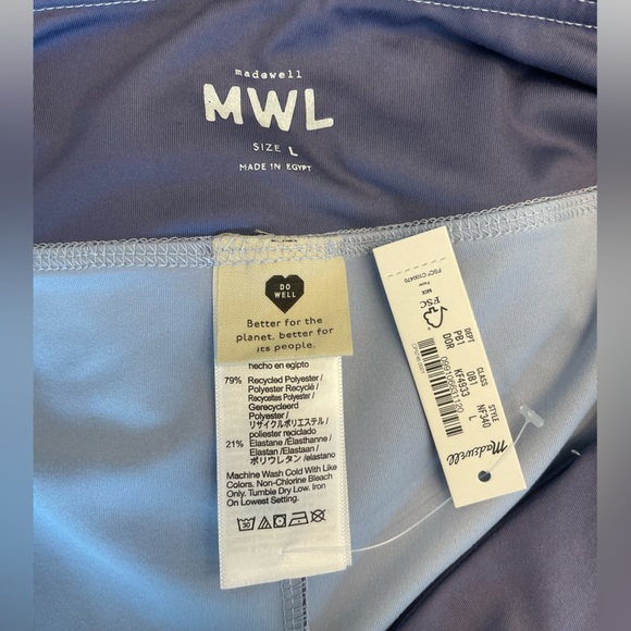NWT Madewell tennis skirt / skort “MWL Flex Fitness Skirt- dusty orchid - L - Picture 5 of 5